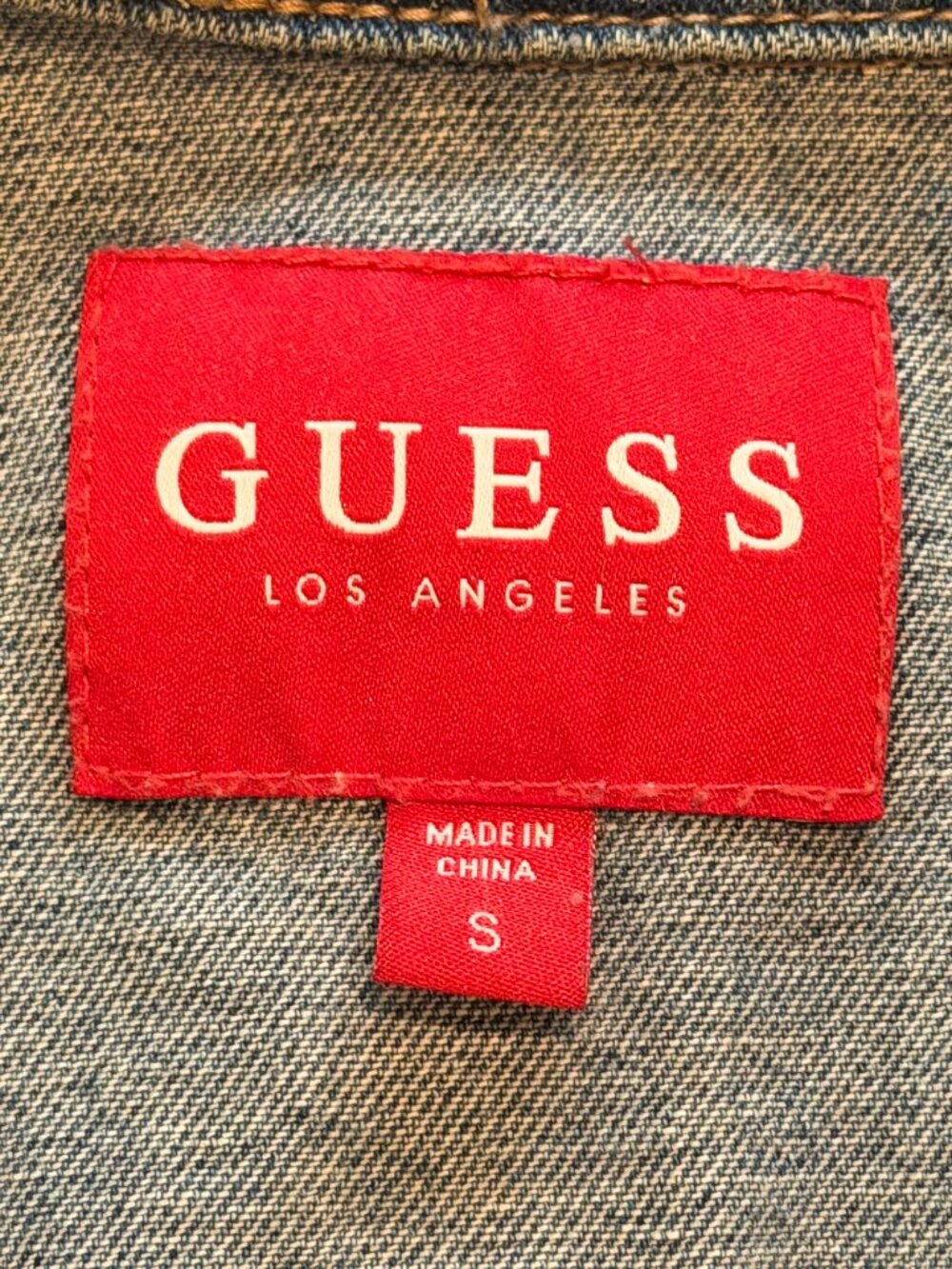 Vintage Style Guess Denim Vest Small - 90s Grunge Aesthetic - Picture 8 of 10